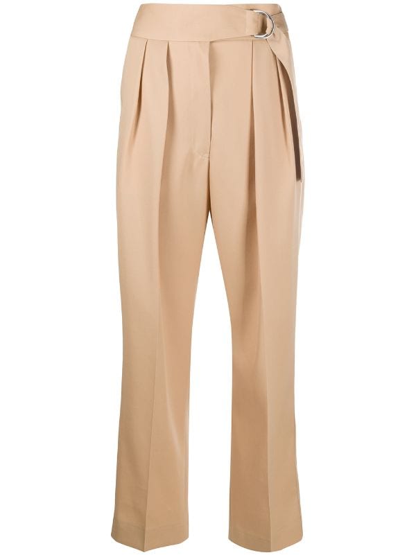 Jil Sander high-waist Cotton Cropped Trousers - Farfetch