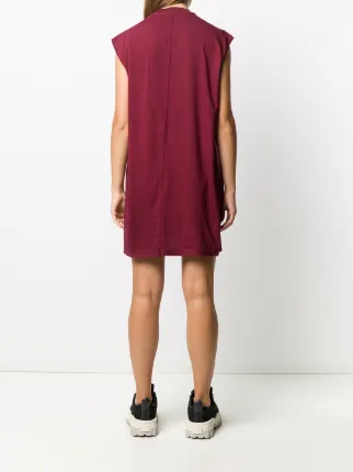 sleeveless fine ribbed knit dress展示图