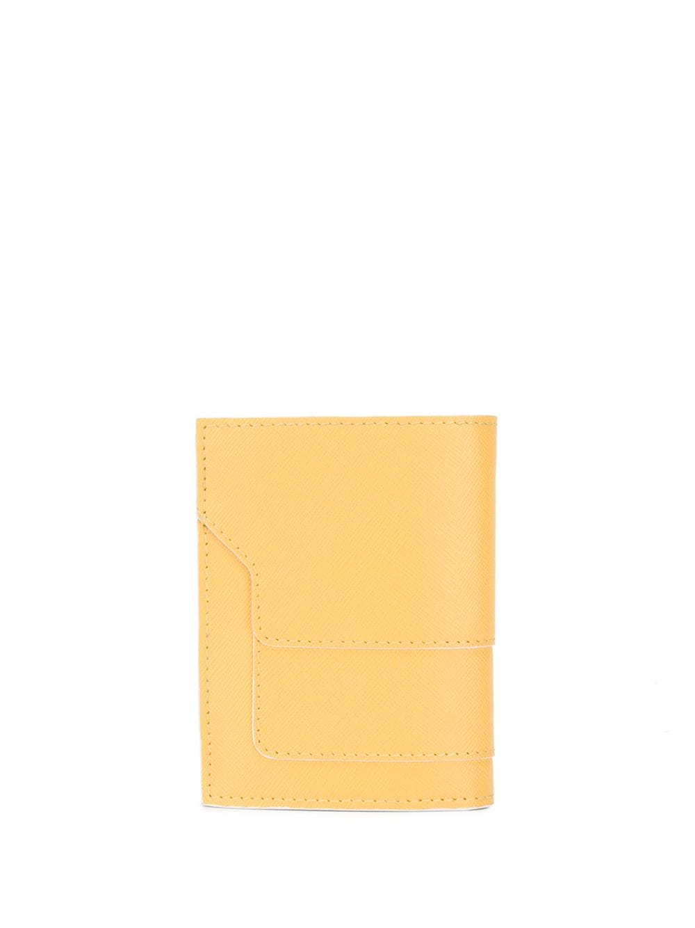 Image 2 of Marni yellow calf leather folded wallet