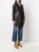 P.A.R.O.S.H. textured style buttoned coat