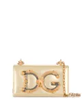 Dolce & Gabbana DG Girls leather phone bag - Gold