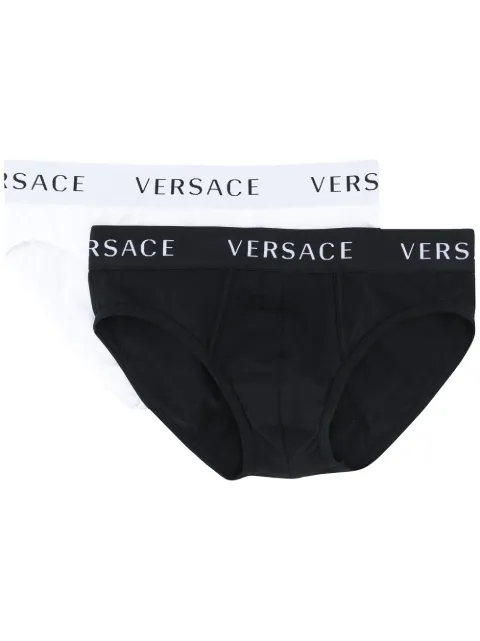 Versace two-piece Logo Brief Set - Farfetch