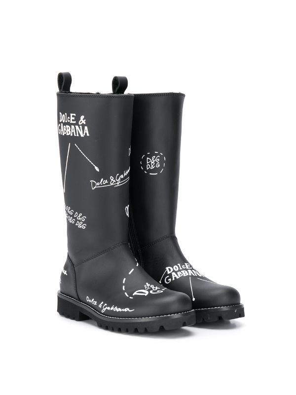 dolce and gabbana rain boots