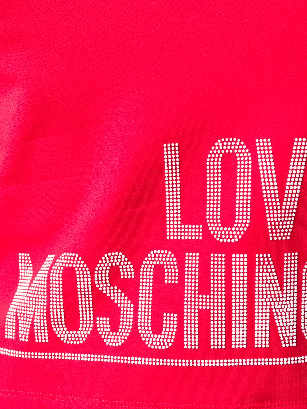фото Love moschino топ с круглым вырезом и логотипом
