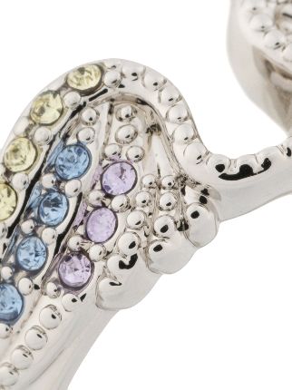 Mila rhinestone-embellished band ring展示图