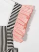 WAUW CAPOW by BANGBANG ruffle striped jumpsuit
