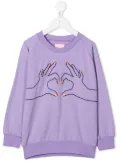 WAUW CAPOW by BANGBANG Love embroidered sweatshirt - Purple