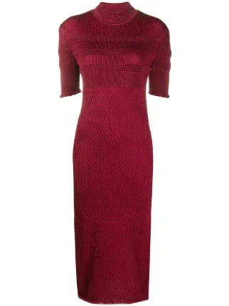 red fendi dress