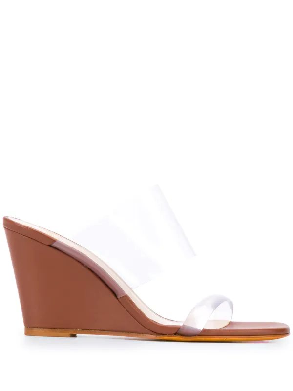 sandals with transparent strap