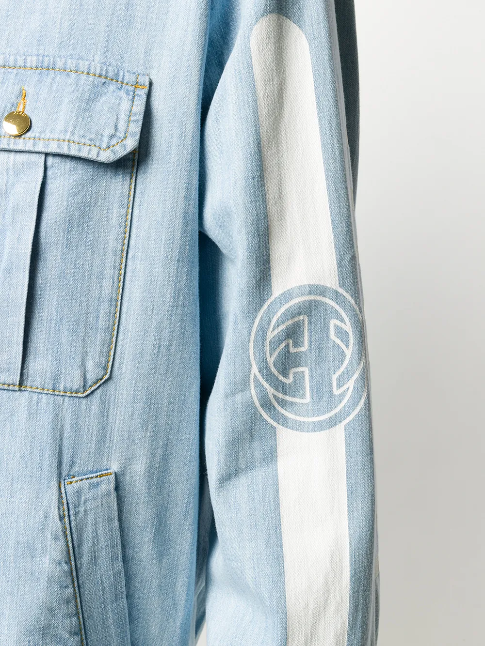 gucci logo denim jacket