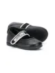 Image 2 of Moschino Kids logo touch strap ballerina shoes