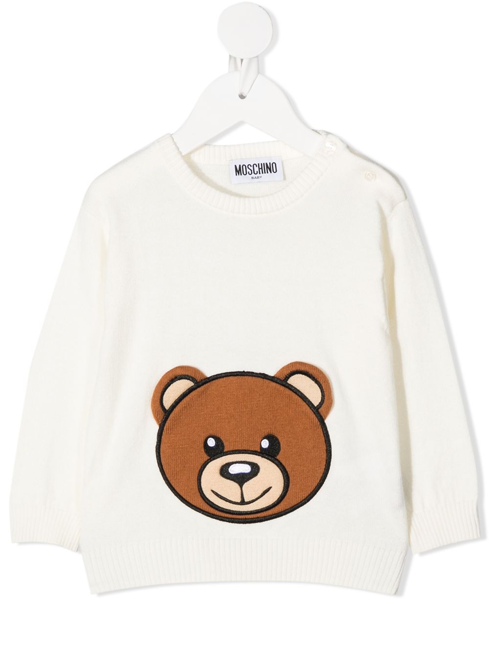 фото Moschino kids толстовка с принтом teddy bear