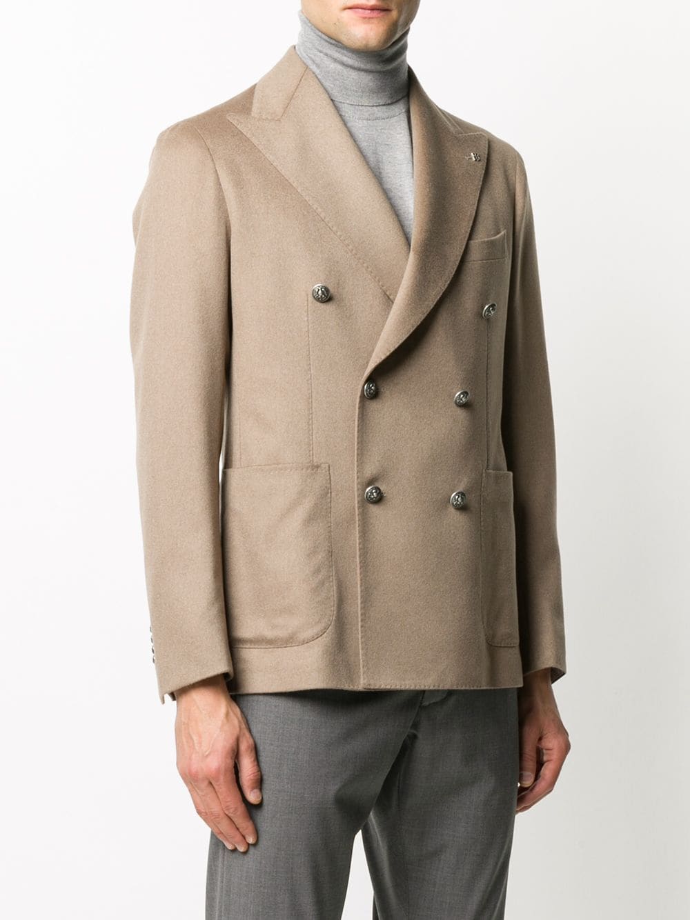 фото Tagliatore двубортный пиджак с заостренными лацканами