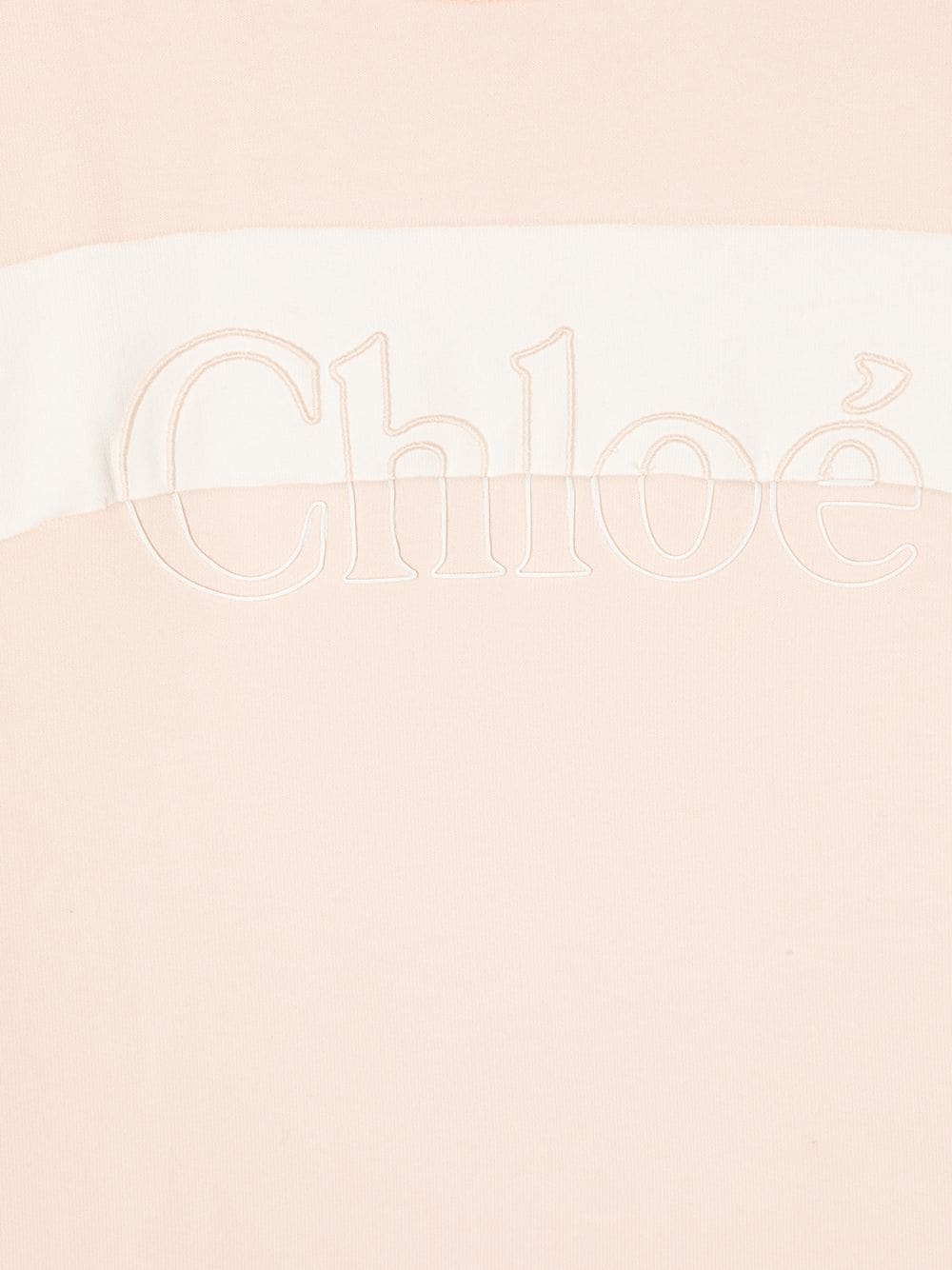 фото Chloé kids расклешенное платье с вышитым логотипом