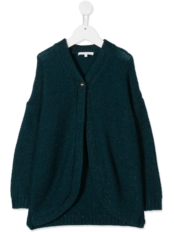 kids blue cardigan