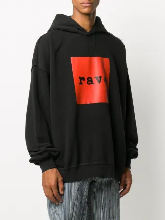 graphic-print oversized hoodie展示图