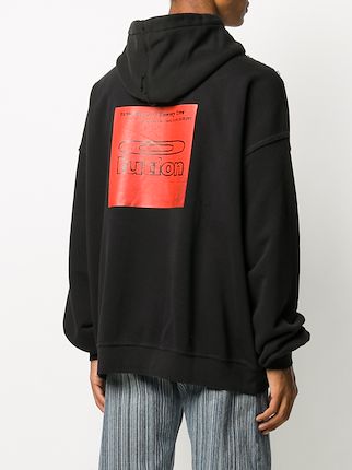 graphic-print oversized hoodie展示图