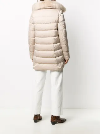 fur-hood padded coat展示图