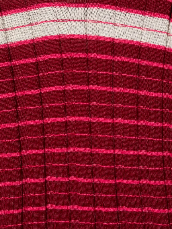 Marni Kids Pleated Skirt Knitted Dress Red FARFETCH IN