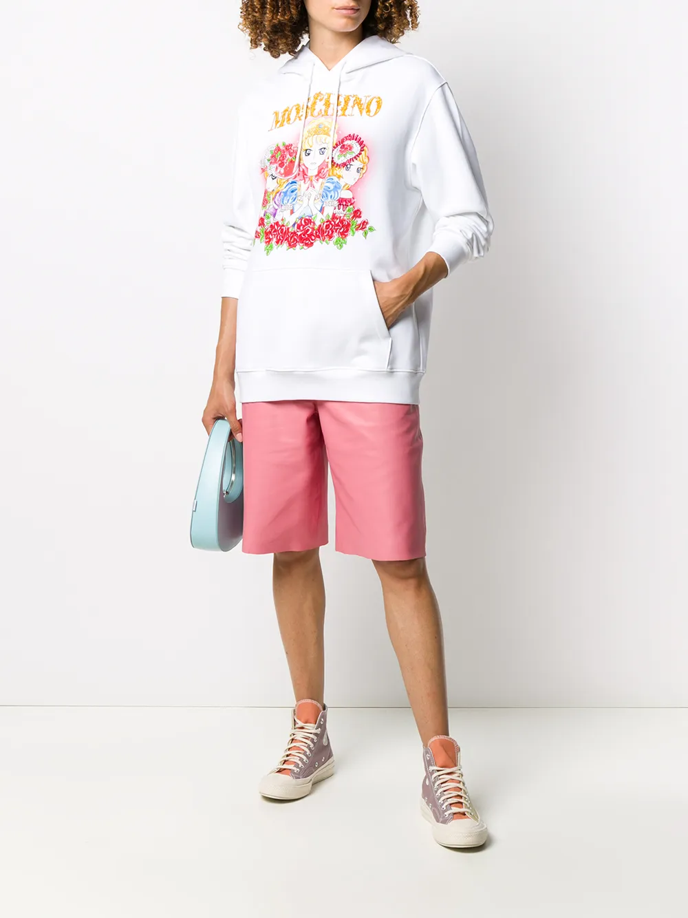 Moschino Hoodie met print - Wit