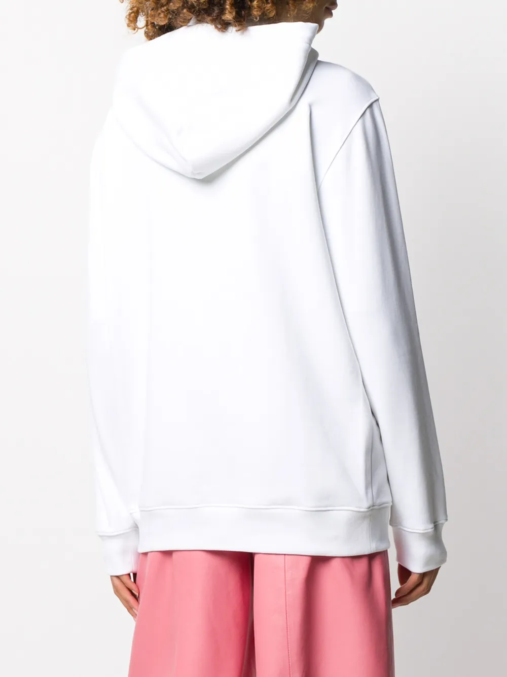 Moschino Hoodie met print Wit