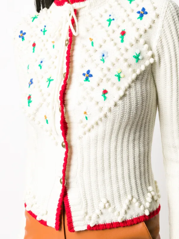 Philosophy Di Lorenzo Serafini floral embroidered Wool Knit Philosophy Di Lorenzo Serafini floral embroidered Wool Knit