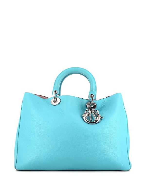 christian dior blue tote