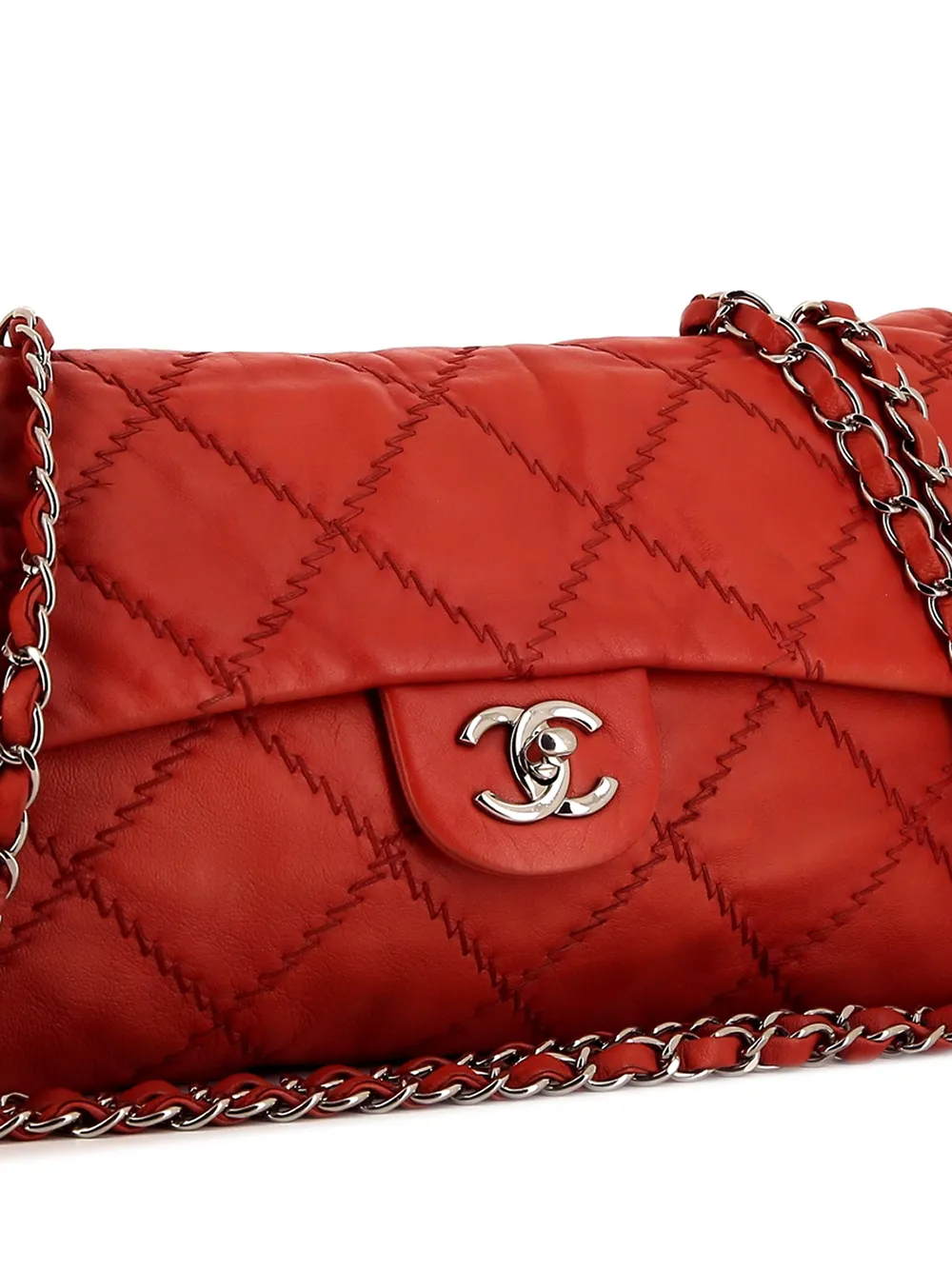 CHANEL PreOwned Jumbo Timeless Diamond Quilted Shoulder Bag Farfetch