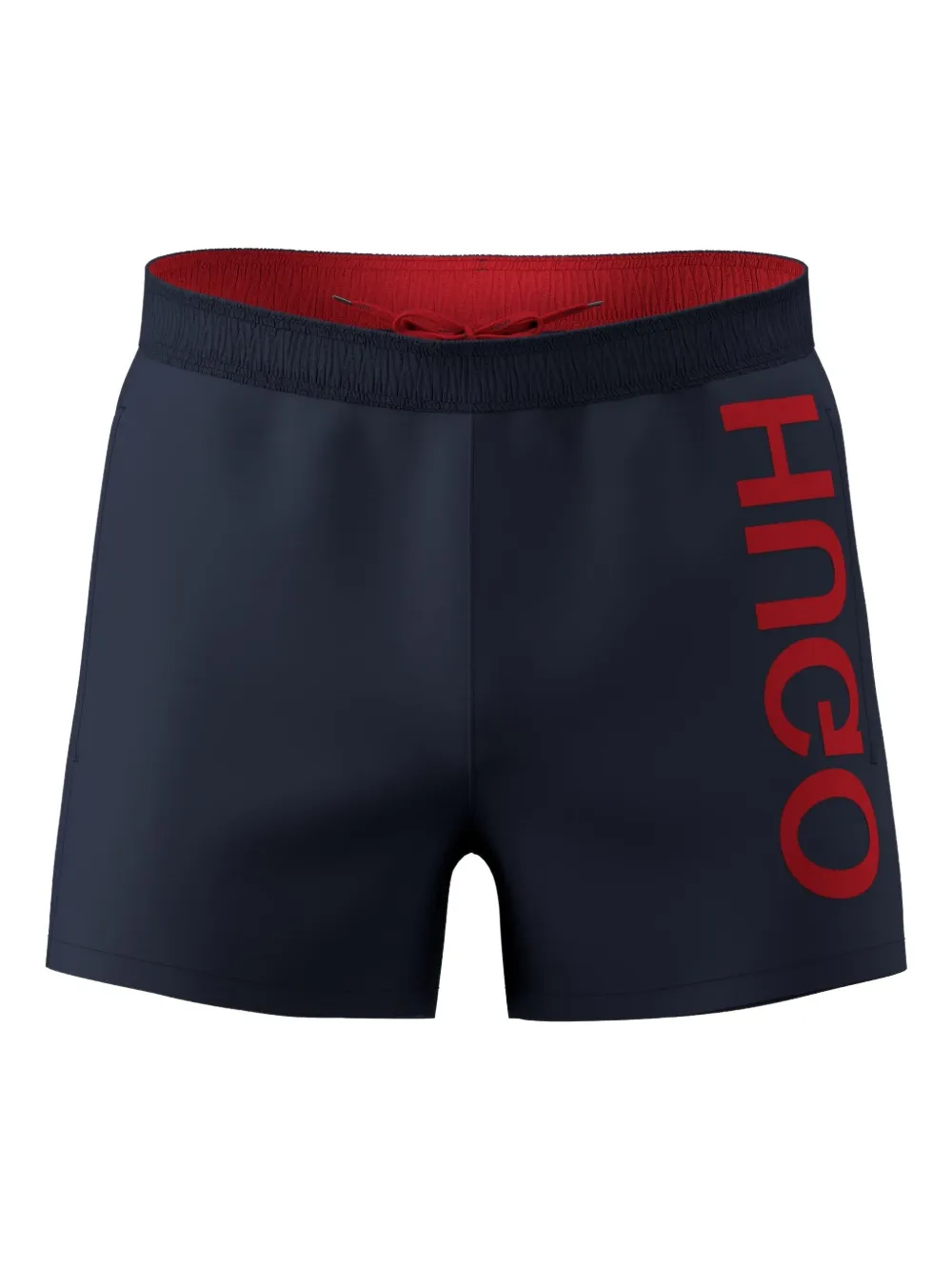 HUGO Bermuda de praia com detalhe de logo | Azul | Image 1