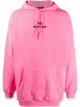 Image 1 of Balenciaga logo-embroidered hoodie