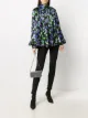 الصورة 2 من Balenciaga بلوزة جاكار بأكمام جرس وزينة زهور