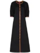 Image 1 of STAUD two-tone button-up midi dress