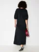 STAUD two-tone button-up midi dress