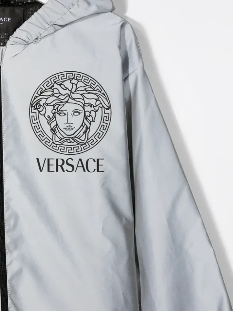 Versace Kids Reflective Medusa Logo Windbreaker - Farfetch