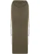 Image 1 of Dion Lee drawstring ruched midi silk skirt
