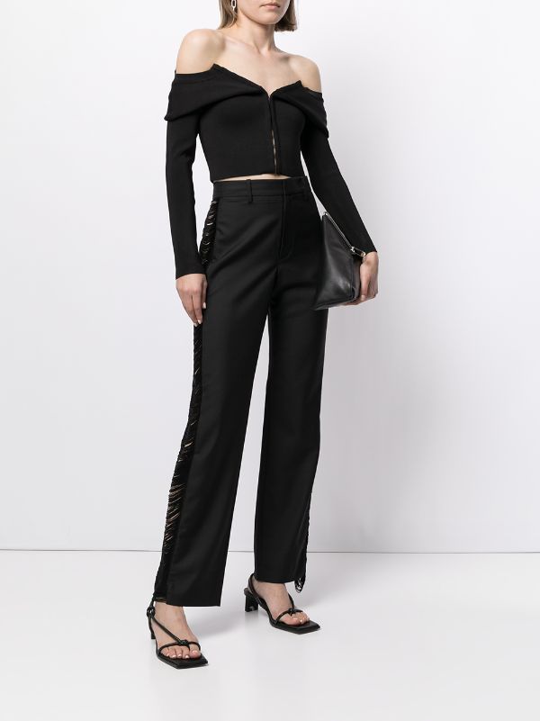 Louis Vuitton Wide Carpenter Trousers with Fringes