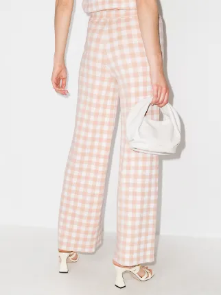 Avalanche gingham wide-leg trousers展示图