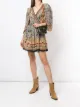 Image 2 of Camilla abstract-print side tie mini dress