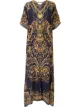 الصورة 1 من Camilla baroque-print v-neck kaftan