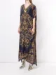 Camilla baroque-print v-neck kaftan