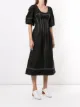 Jonathan Simkhai Lena puff midi dress