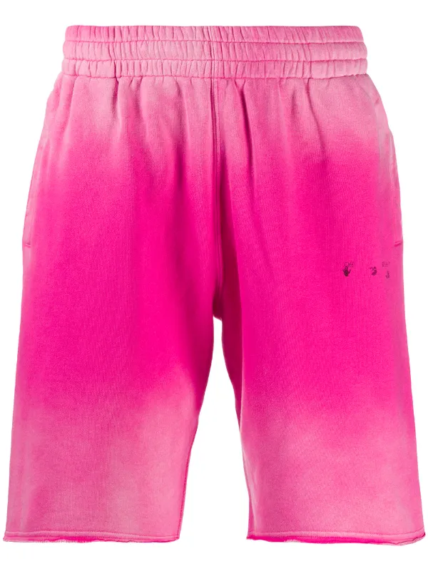 off white tie dye shorts