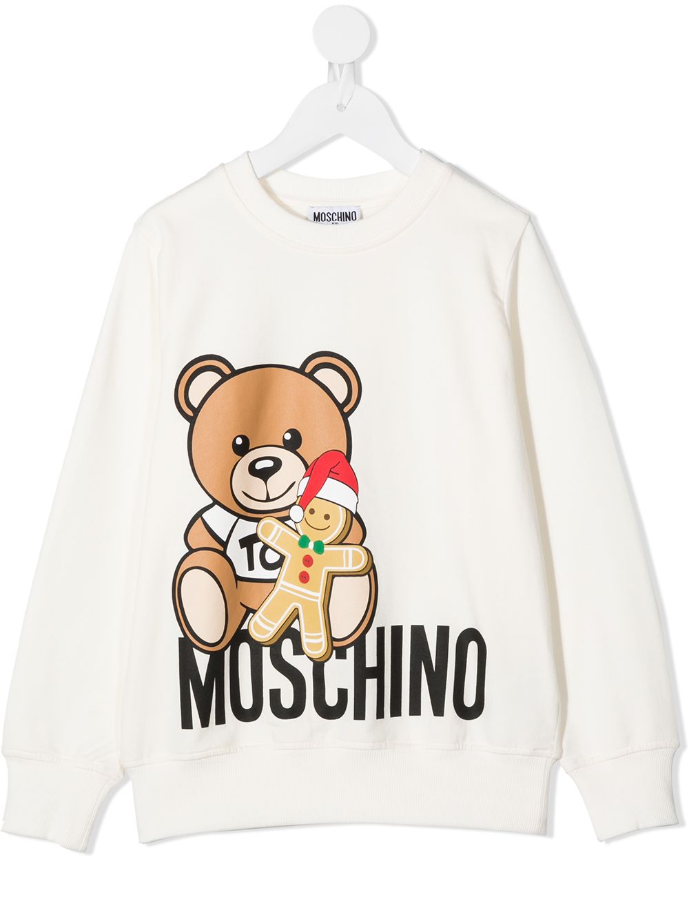 фото Moschino kids толстовка christmas teddy с логотипом