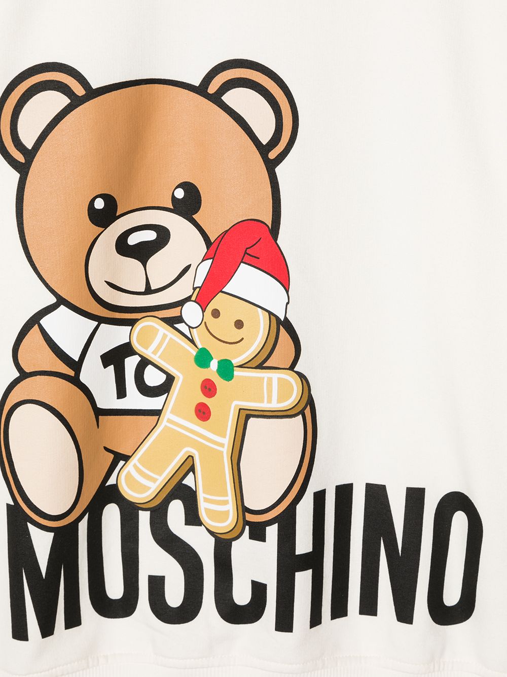 фото Moschino kids толстовка christmas teddy с логотипом