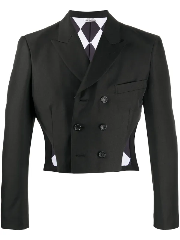 cropped suit jacket