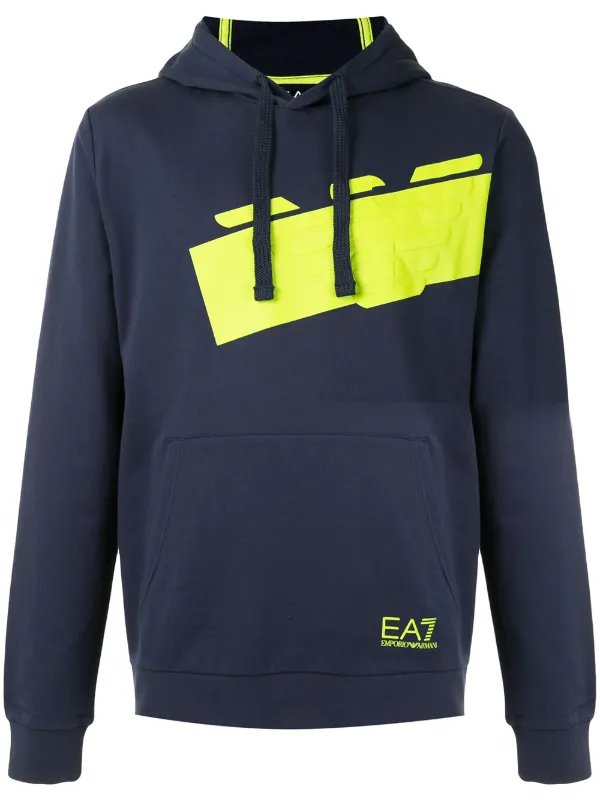 ea7 green hoodie