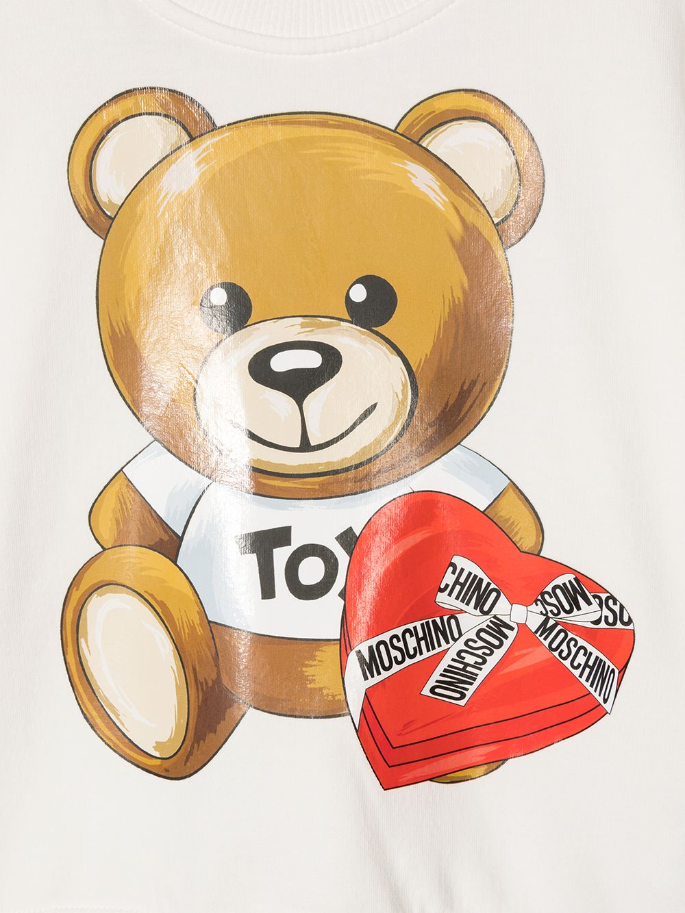 фото Moschino kids толстовка teddy с круглым вырезом