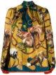 Image 1 of Dolce & Gabbana animals-print twill blouse