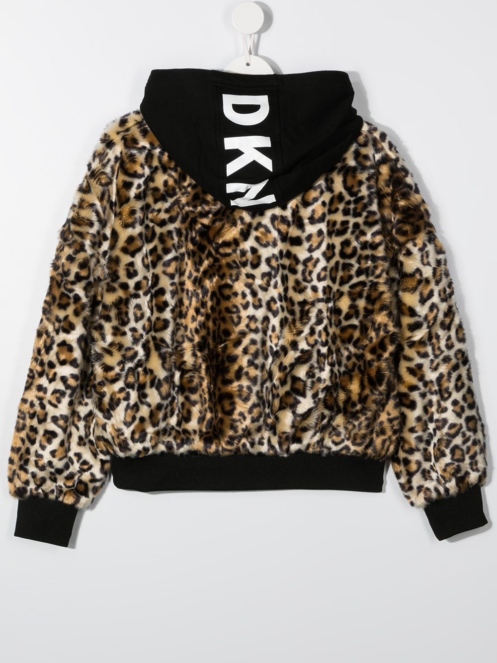 фото Dkny kids худи с леопардовым принтом и логотипом