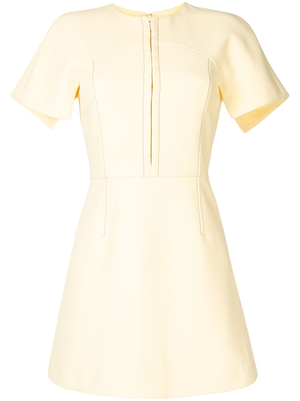 Dion Lee Structured short-sleeve Mini Silk Dress - Farfetch
